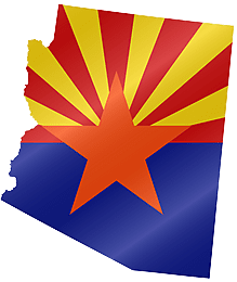 Arizona flag map